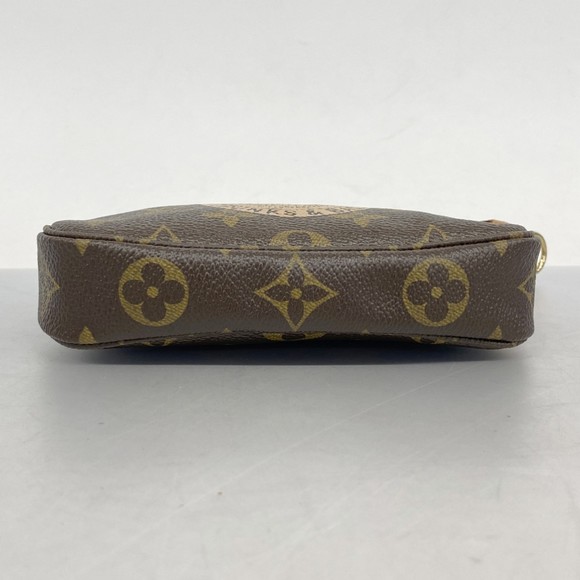 Louis Vuitton Monogram T&B Mini Pochette Accessoires M60153 Brown Women's Pouch - Picture 3 of 8